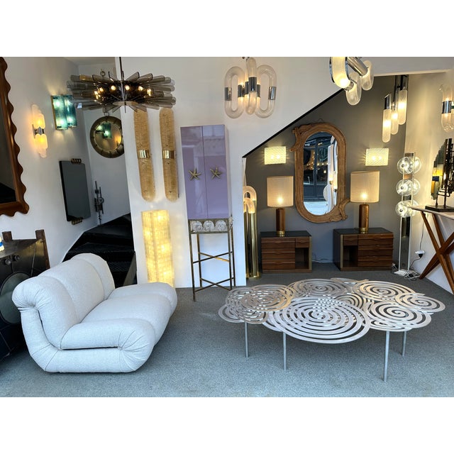 2020s Contemporary Stainless Steel Spiral Coffee Table by Antonio Cagianelli, Italy For Sale - Image 5 of 12