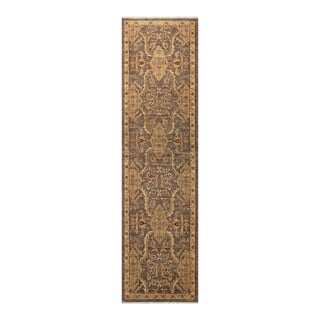 Beautiful Ziegler 1990's Gray/Ivory Wool Runner Rug- 2'10'' X 11'1'' For Sale