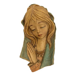 Vintage Madonna Wall Plaque For Sale