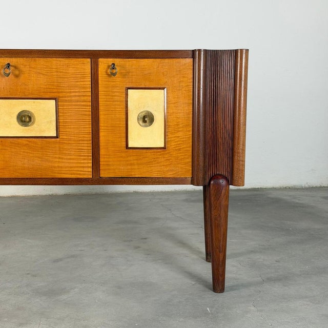 Italian Sideboard in Oak by Pier Luigi Colli, 1950s For Sale - Image 6 of 18