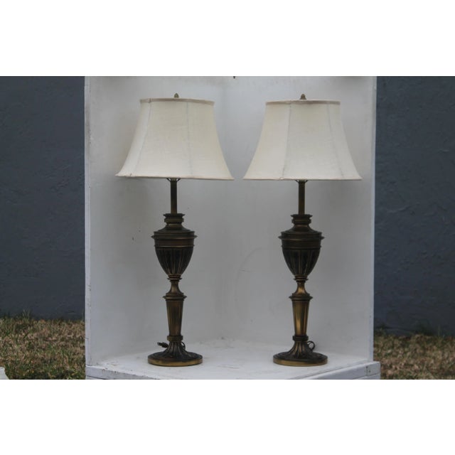 1940's Neoclassic Italian Provincial Table Lamps a - Pair For Sale - Image 12 of 13