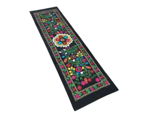 Velvet Suzani Fabric / Colorful Table Runner