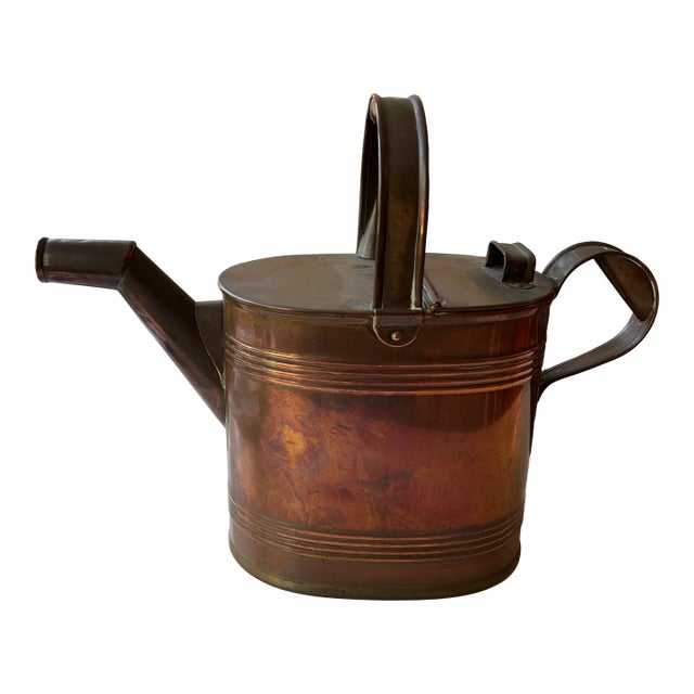 19th Century Victorian Brass Watering Can For Sale
