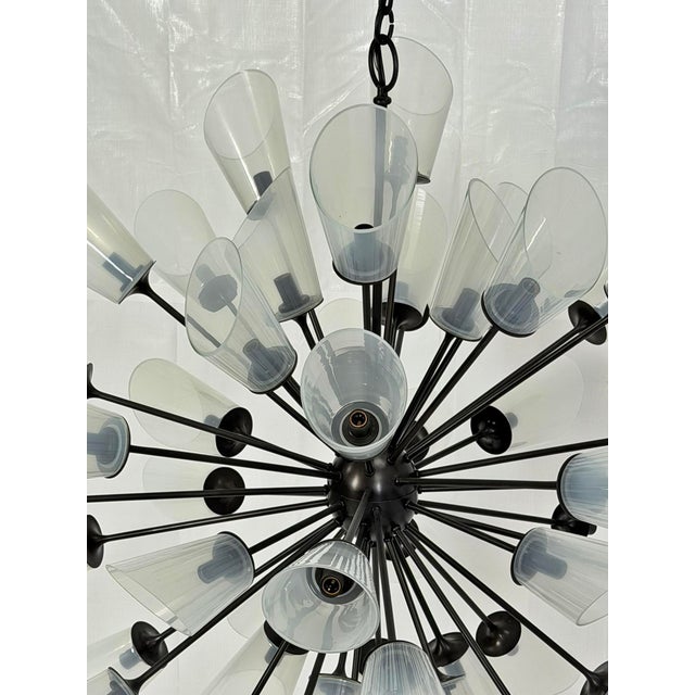 48 Arm Sputnik Chandelier by Remains Lighting, Bronzed Finish, American Modern For Sale - Image 10 of 18