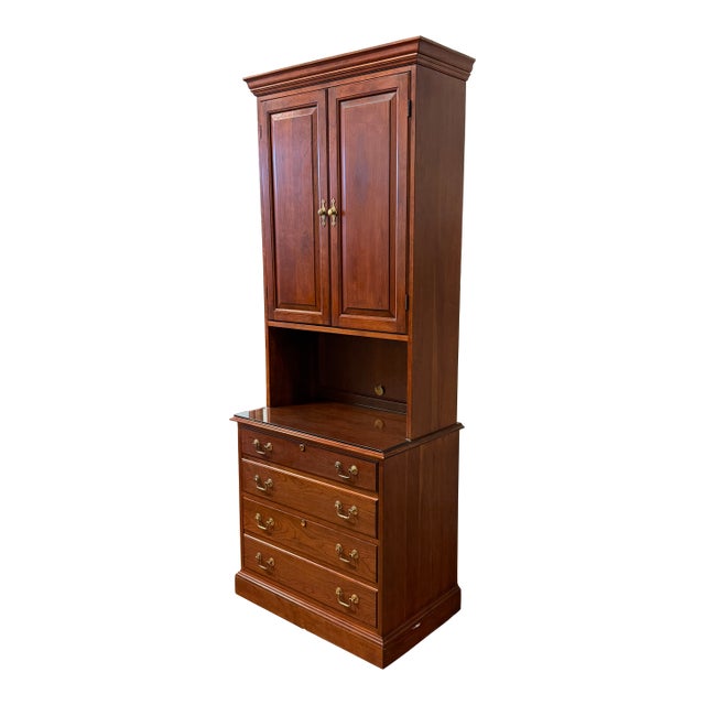 Stickley Furniture Cherry Wood Cabinet, Model 381 For Sale