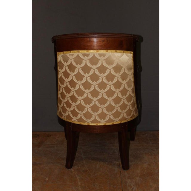 Set of Gondola Armchairs with Dolphins in Mahogany For Sale - Image 11 of 14