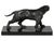 Mid-Century Modern Jacques Limousin, French Art Deco Panther Patinated Sculpture, 1940s, Metal on Marble Base For Sale - Image 3 of 7