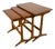 Vintage Danish Teak Nesting Tables, 1960s, Set of 3 For Sale