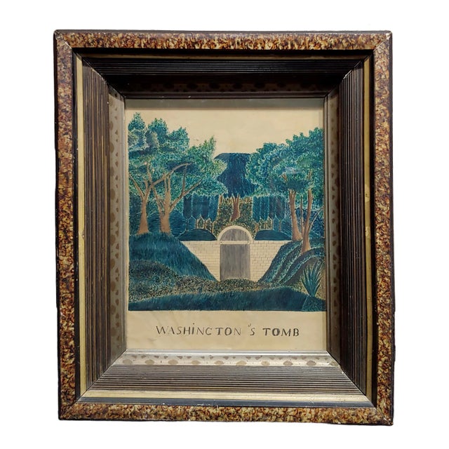 Early 19th Century Painting of George Washington's Tomb For Sale