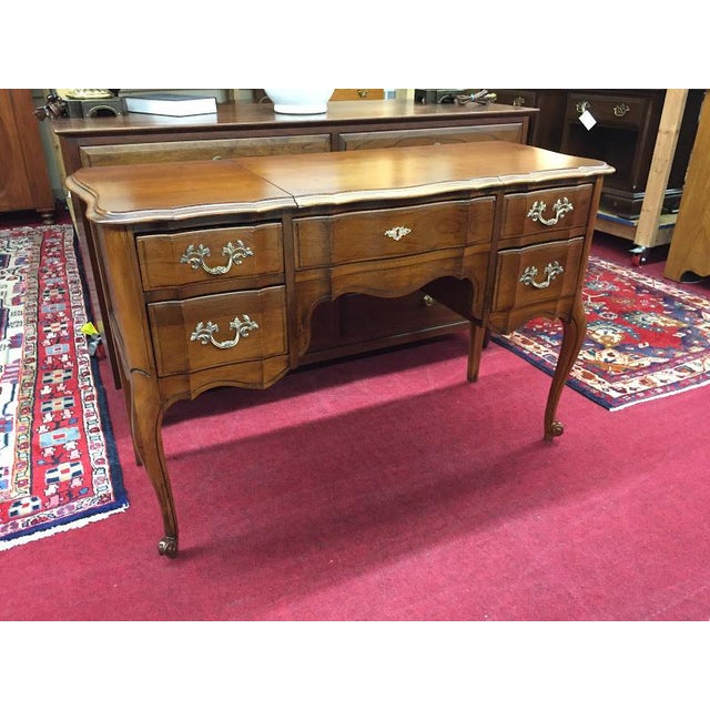 1960s Vintage French Provincial Cherry Vanity Chairish