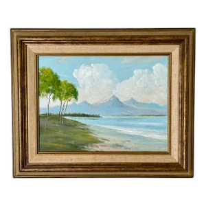 1971 South Seas Framed Oil Painting