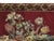 French Wall Hanging Tapestry Jacquard Acanthus Floral Still Life Red For Sale - Image 4 of 7