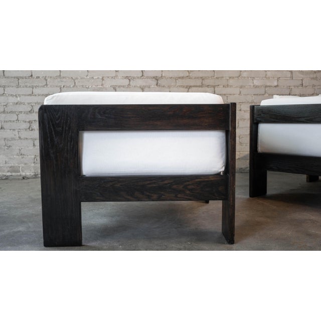 Vintage Attributed to Tobia Scarpa for Knoll 'Bastiano' Attributed Chairs - A Pair For Sale - Image 11 of 18
