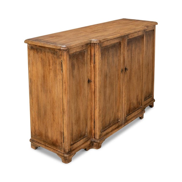 Wood French Breakfront Credenza For Sale - Image 7 of 9