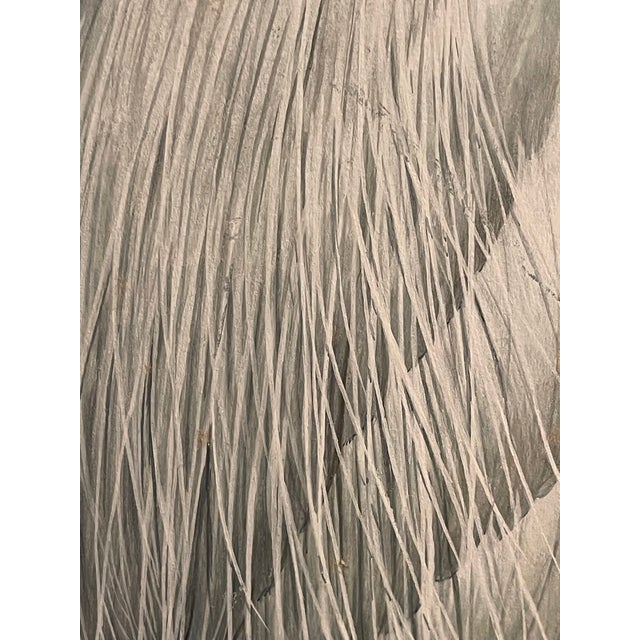 Coastal Boho Don Blake gouache and watercolor on board painting of Snow Egret, signed Blake 1988. Large- 50” by 36”...