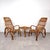 Mid-Century Modern Vintage Italian Chairs and Coffee Table in Wicker, 1970s, Set of 3 For Sale - Image 3 of 18