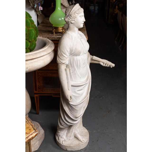 Stone Antique, Marble Sculpture of Juno, circa 1825 For Sale - Image 7 of 9