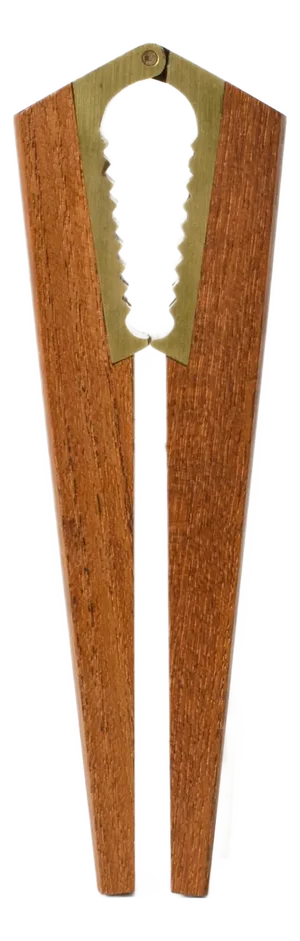 Danish Teak and Brass Nutcracker from Digsmed, 1960s