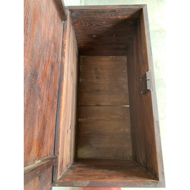 Mid 19th Century Spanish Baroque Walnut Trunk with Handcarved Decoration For Sale - Image 13 of 18