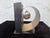 Mid 20th Century Vintage Art Deco Revival Chariot Medallion Brass & Steel Single Bookend For Sale - Image 5 of 11