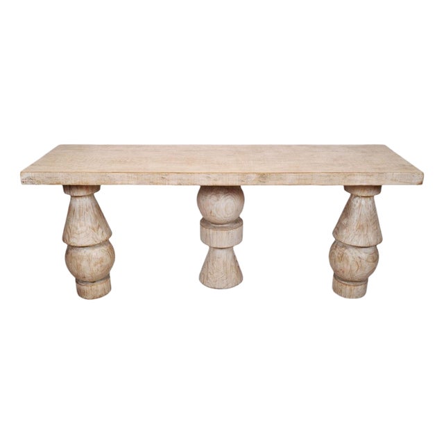 Salvaged Shape Stack Console Table For Sale