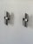 Vintage Brushed Metal Wall Lights, France, 1970, Set of 2 For Sale - Image 6 of 8