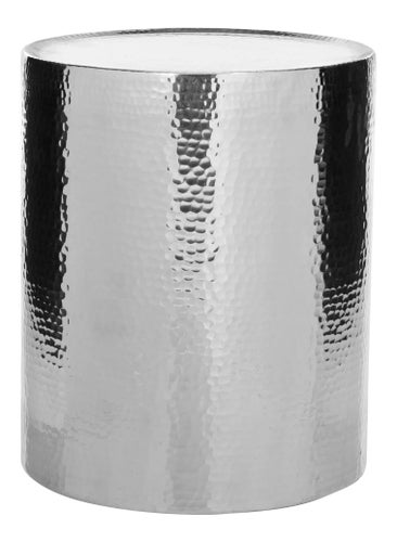 Occasional Hammered Table in Silver