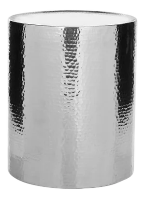 Occasional Hammered Table in Silver