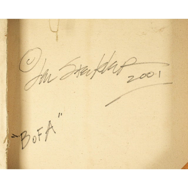 Monumental Len Steckler Abstract Mixed Media Composition For Sale - Image 9 of 10