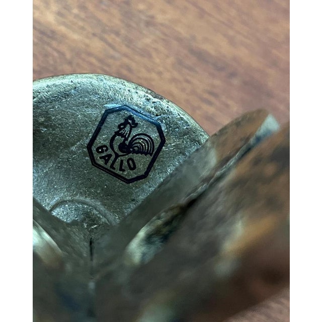 Vintage Brutalist Bronze Candleholder from Gallo, 1970s For Sale - Image 12 of 15