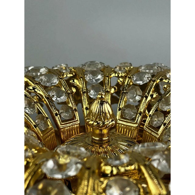 Gold Mid-Century Brass & Glass Ceiling Lamp by Peris Andreu for S. A. Riper For Sale - Image 8 of 14