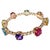Bochic "Capri" Ruby, Amethyst & Topaz Vintage Bracelet Set 18K Gold & Silver For Sale In New York - Image 6 of 6