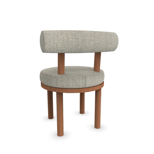 Not Yet Made - Made To Order Moca Chair in Safire 08 Fabric and Smoked Oak by Studio Rig for Collector For Sale - Image 5 of 7