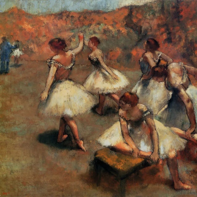 Artist: Edgar Degas Country: France Title: Dancers on the stage Medium: Giclee Marks: Numbered Limited Edition Published...