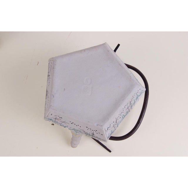 Oriental Tea Service in Hand-Painted Porcelain, Set of 9 For Sale - Image 12 of 18