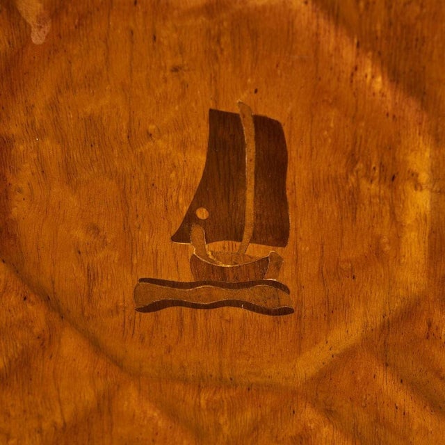 Brown Sideboard in Light Wood, 1950s For Sale - Image 8 of 14