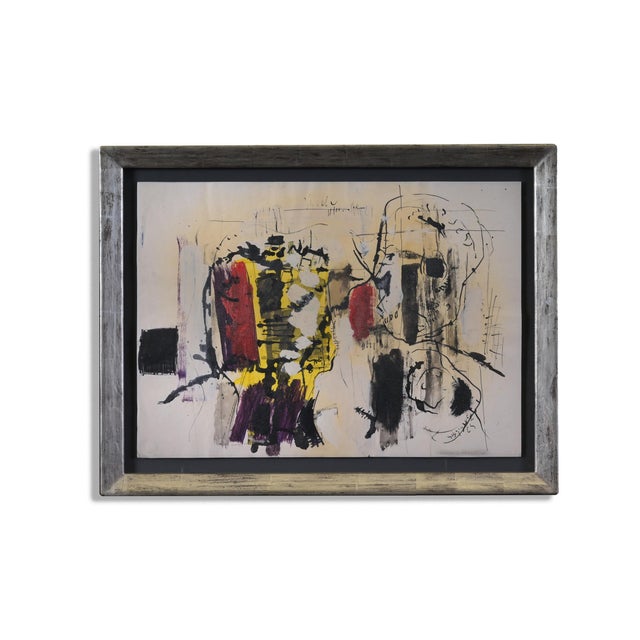 Heinrich Siepmann, Abstract Composition, 1965, Artwork on Paper For Sale - Image 4 of 4