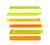 Studio Superego "Disallineata" Coffee Table, made in Italy, comprised of stacked overlapping neon Plexiglas rectangles,...