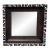 Mychelle Fitzgerald Black + White Mosaic Design Wall Mirror For Sale