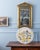 French Empire Green and Giltwood Pediment Mirror, Early 19th Century For Sale - Image 9 of 10