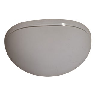 Italian Wall Lamp with Opaque White Glass Shade, 1990s For Sale