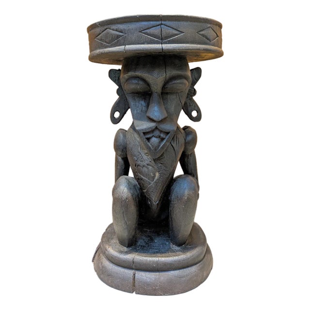 1940s-50s Borneo Ancestral Wood Stool | Dayak Tribe For Sale