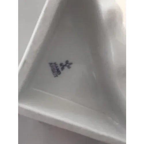 Gold Vintage Victorian Dresden Porcelain Lamp, Germany For Sale - Image 8 of 11