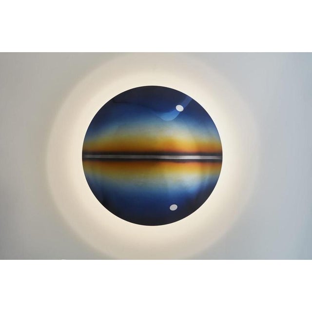 Metal Round Crépuscule 02 Wall Lamp by Jennifer Midoz For Sale - Image 7 of 7
