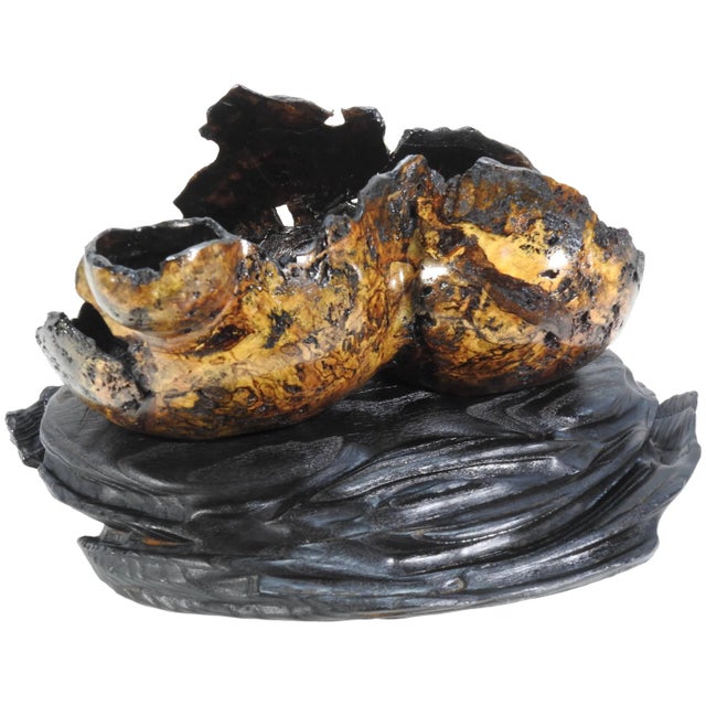 Brad Sells Aloha Series No. 38 Mango Burl Bowl on Stand For Sale - Image 11 of 11