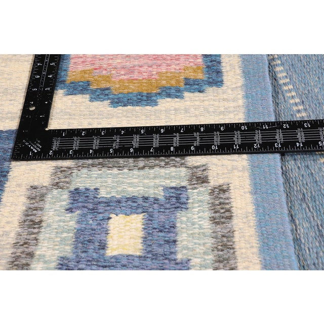 Textile Ingegerd Silow Vintage Swedish Rollakan Rug, 05'07 X 07'07 For Sale - Image 7 of 10