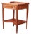 Beacon Hill Collection Federal Style Banded Mahogany Nightstand For Sale
