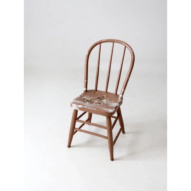 Early 20th Century Vintage Spindle Back Windsor Chair For Sale - Image 5 of 11