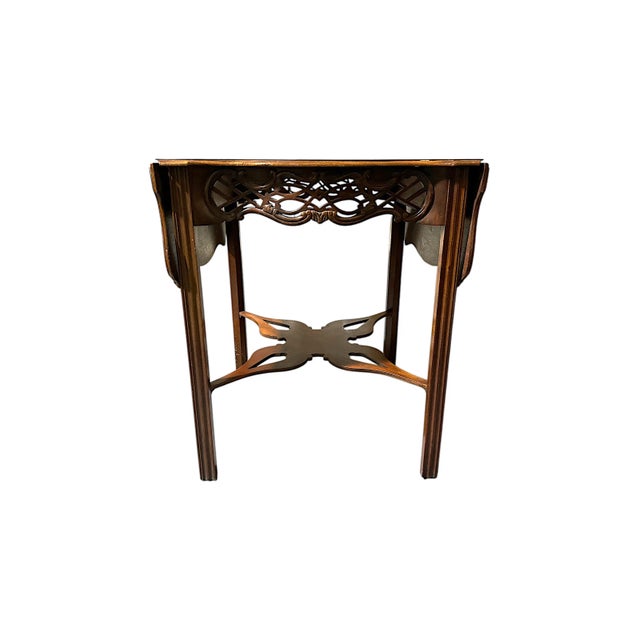Late 20th Century Baker Charleston Pembroke Drop Leaf Side Table - a Pair For Sale - Image 5 of 6