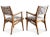 Drexel Drexel Profile Dining Chair Pair - By John Van Koert For Sale - Image 4 of 10
